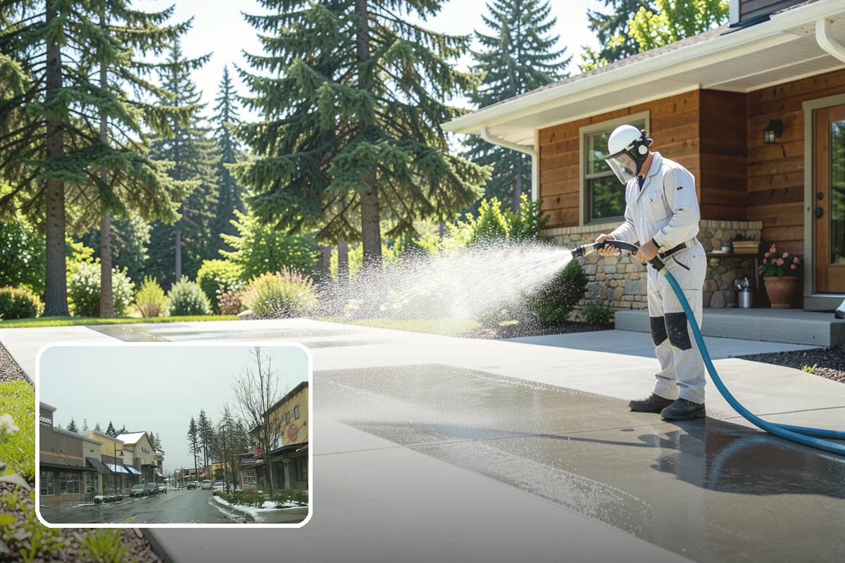 Concrete Sealing in Mill Creek, Snohomish County, WA - Blocks rain and groundwater from wicking into porous concrete