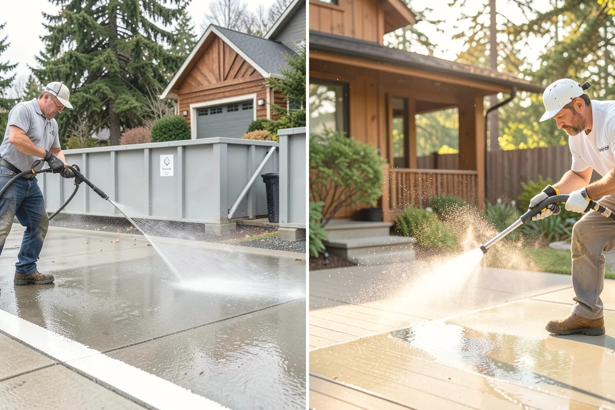 Concrete Sealing in Mill Creek, Snohomish County, WA - Deep clean the concrete and remove any existing failing sealer or contaminants