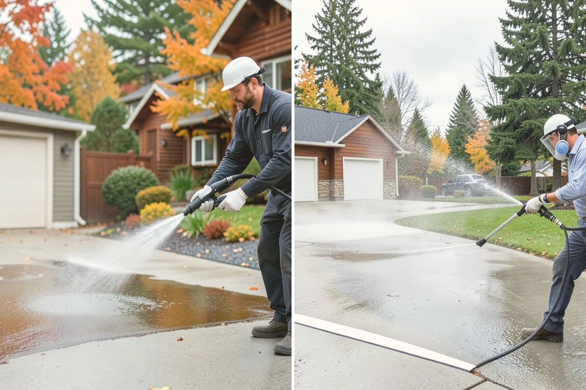 Concrete Sealing in Milton, King County, WA - Deep clean the concrete and remove any existing failing sealer or contaminants
