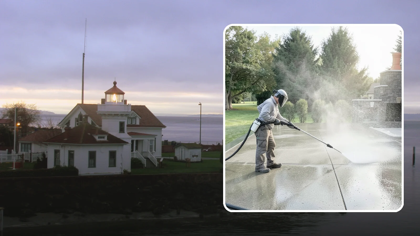Concrete Sealing in Mukilteo, Snohomish County, WA - Penetrating and topical sealers applied to clean concrete flatwork to shield Washington driveways and patios from persistent...