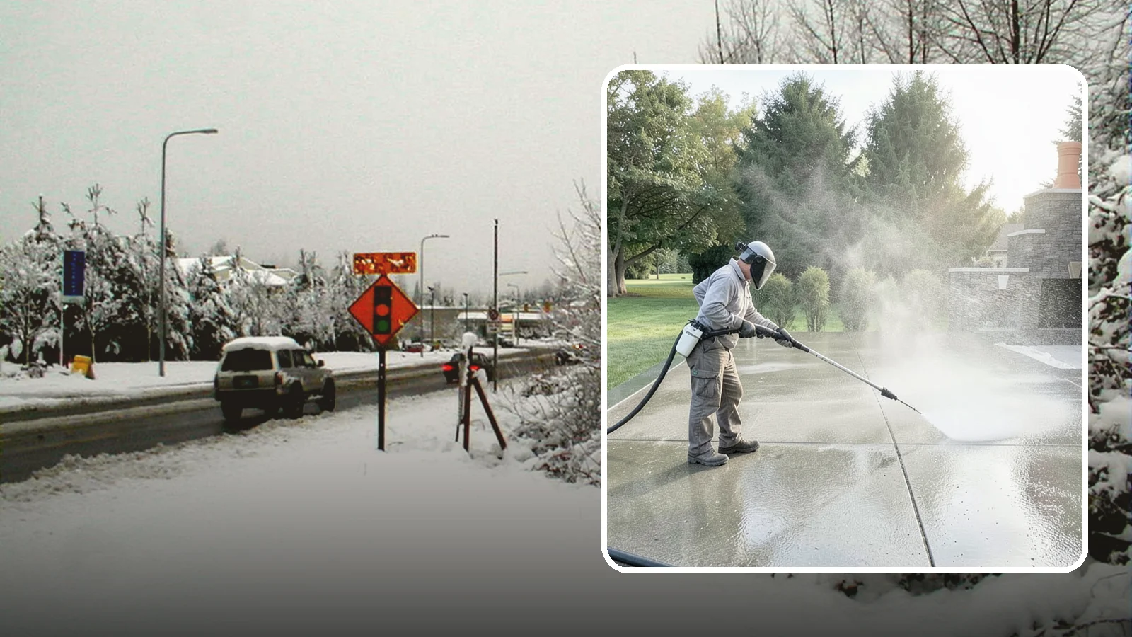 Concrete Sealing in Newcastle, King County, WA - Penetrating and topical sealers applied to clean concrete flatwork to shield Washington driveways and patios from persistent...