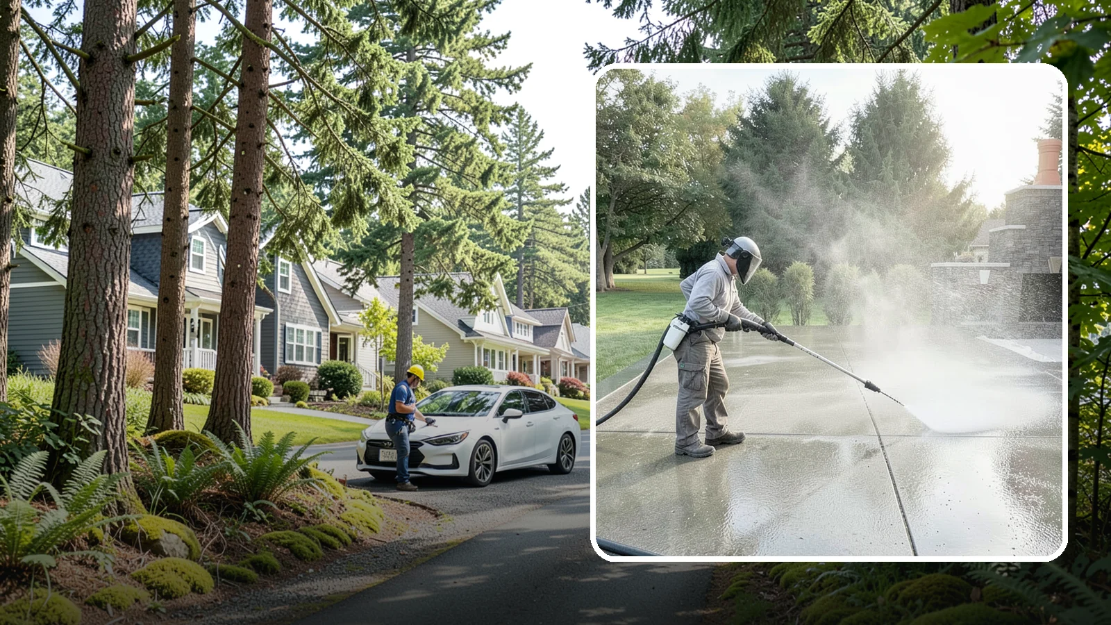 Concrete Sealing in Normandy Park, King County, WA - Penetrating and topical sealers applied to clean concrete flatwork to shield Washington driveways and patios from persistent...
