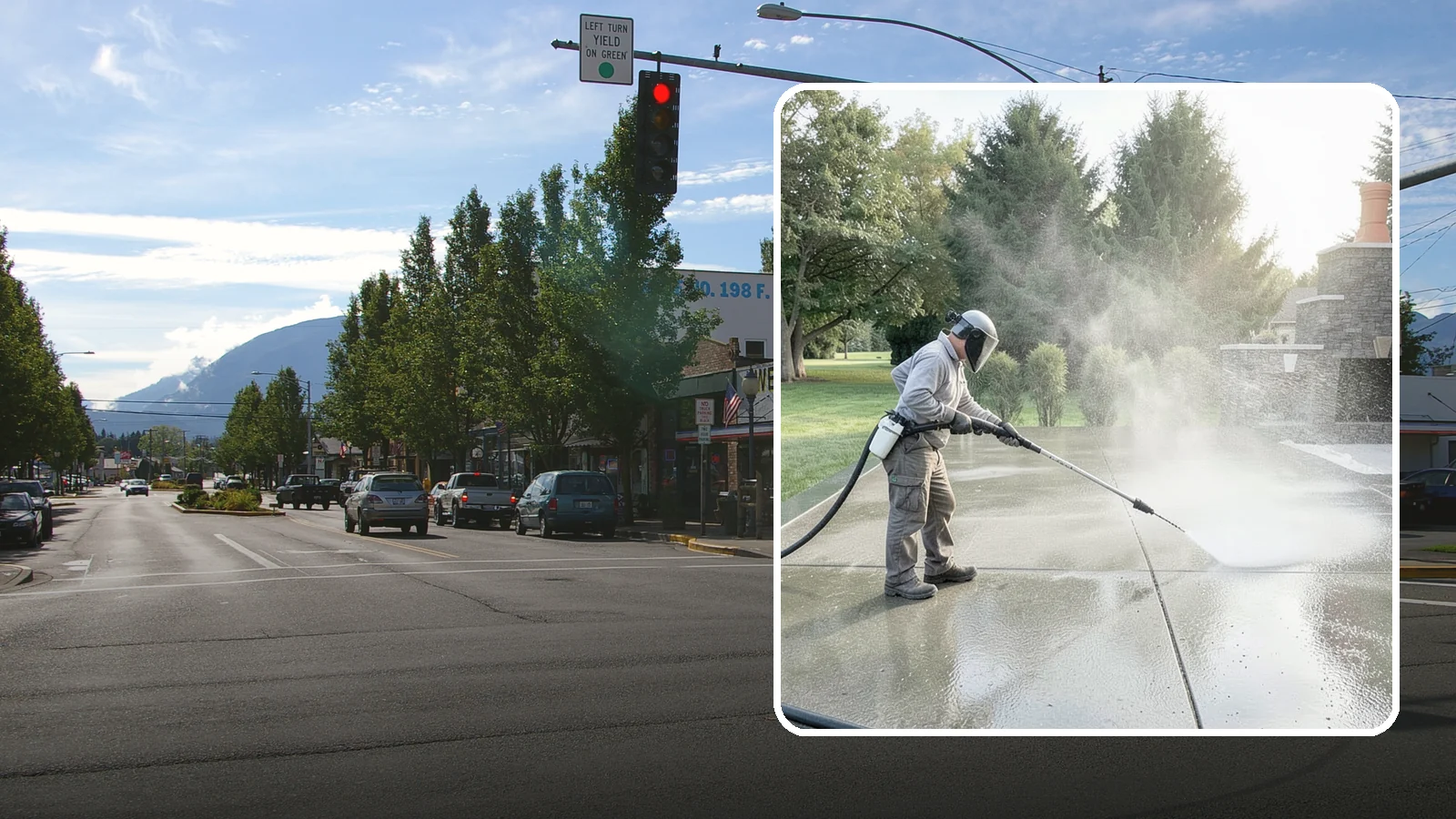 Concrete Sealing in North Bend, King County, WA - Penetrating and topical sealers applied to clean concrete flatwork to shield Washington driveways and patios from persistent...