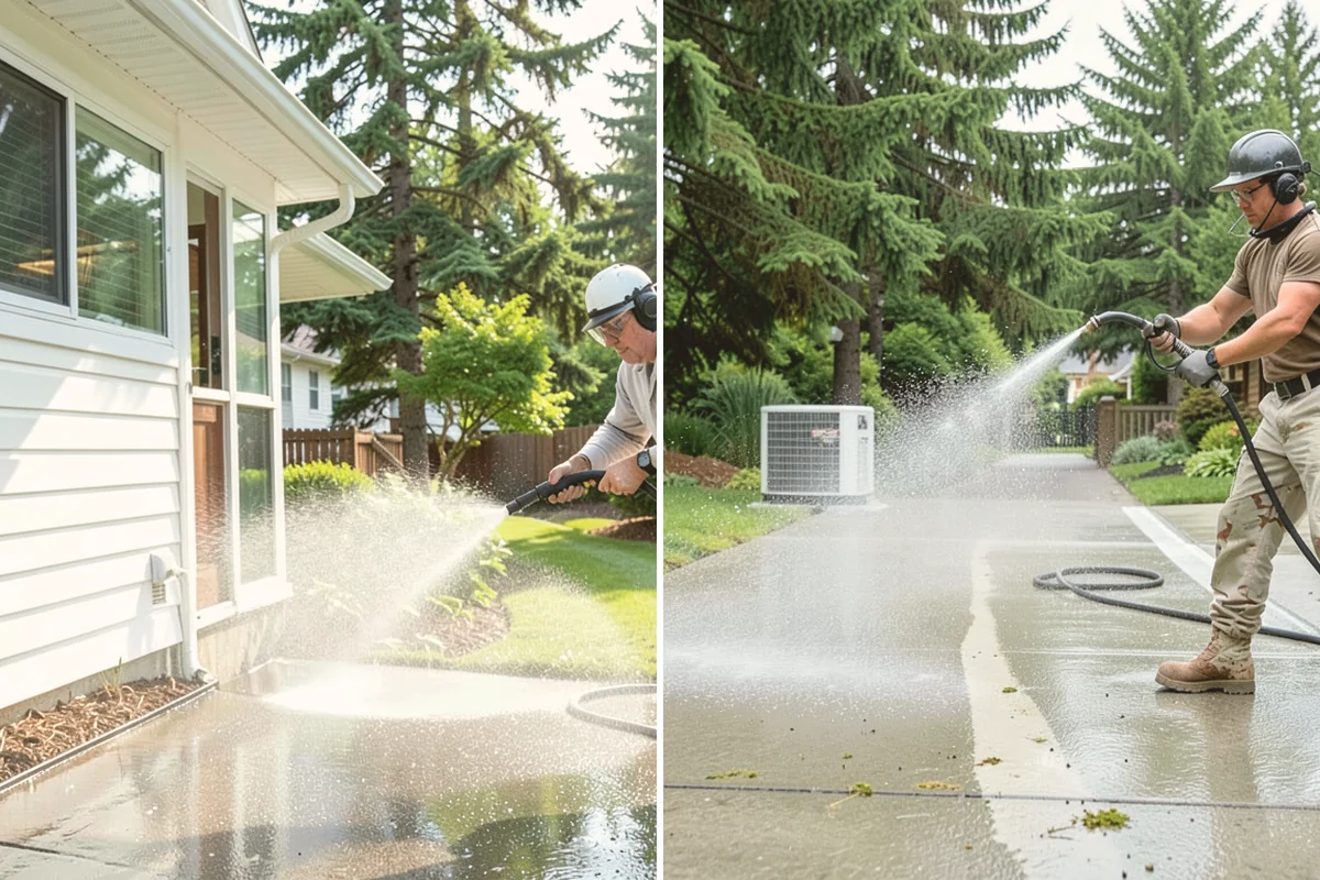 Concrete Sealing in Orting, Pierce County, WA - Deep clean the concrete and remove any existing failing sealer or contaminants