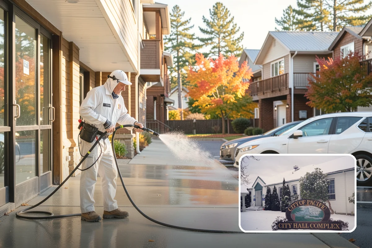 Concrete Sealing in Pacific, King County, WA - Blocks rain and groundwater from wicking into porous concrete
