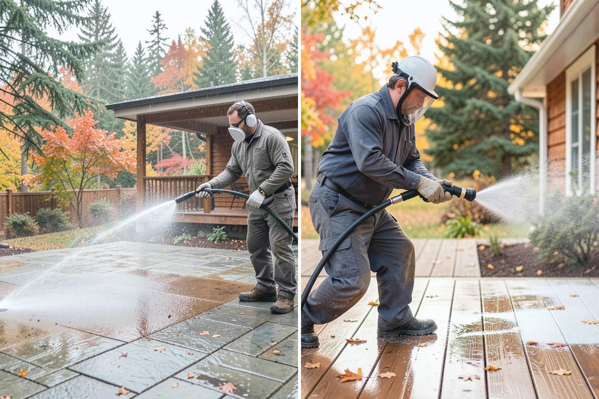Concrete Sealing in Redmond, King County, WA - Deep clean the concrete and remove any existing failing sealer or contaminants