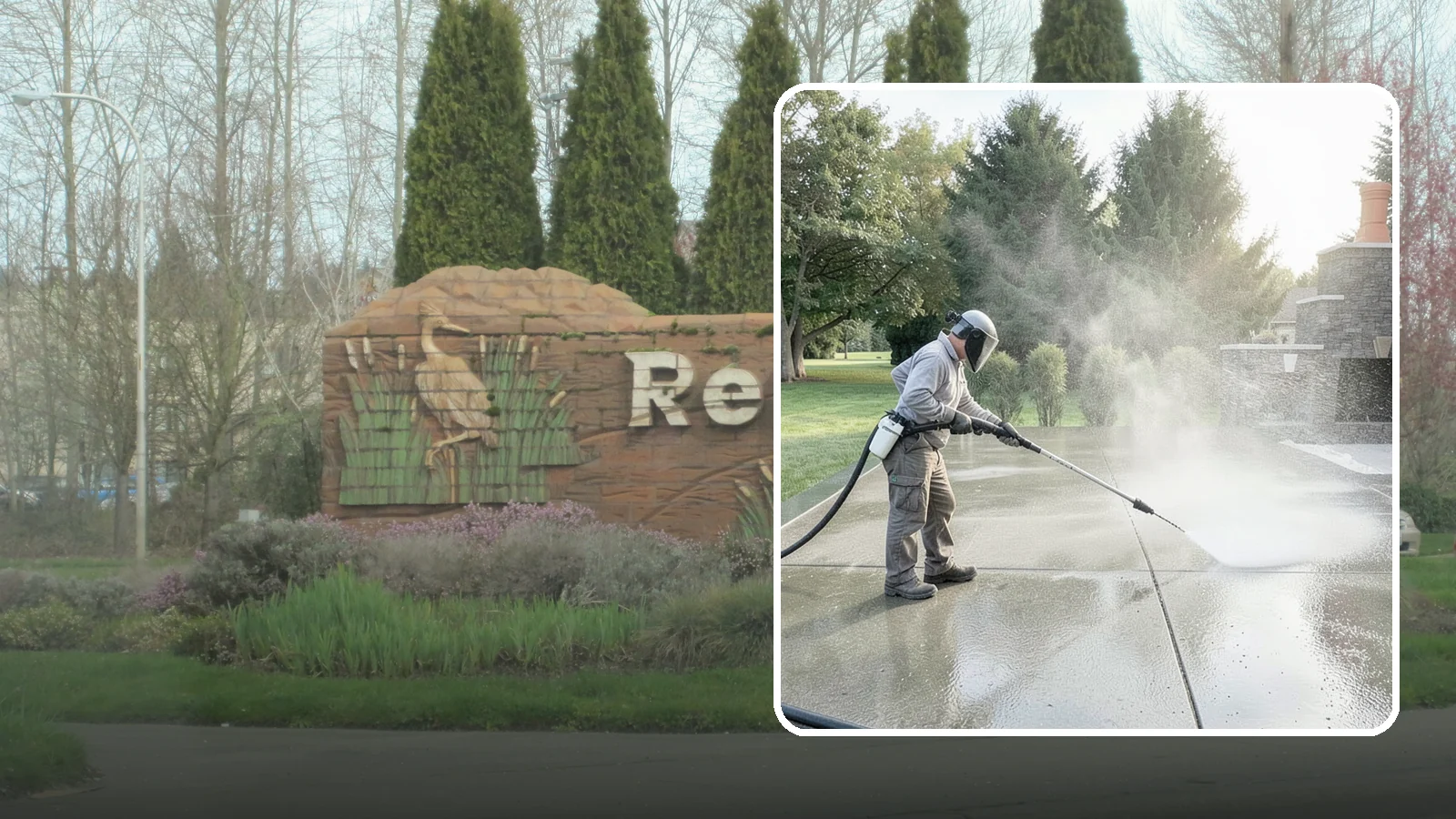 Concrete Sealing in Renton, King County, WA - Penetrating and topical sealers applied to clean concrete flatwork to shield Washington driveways and patios from persistent...