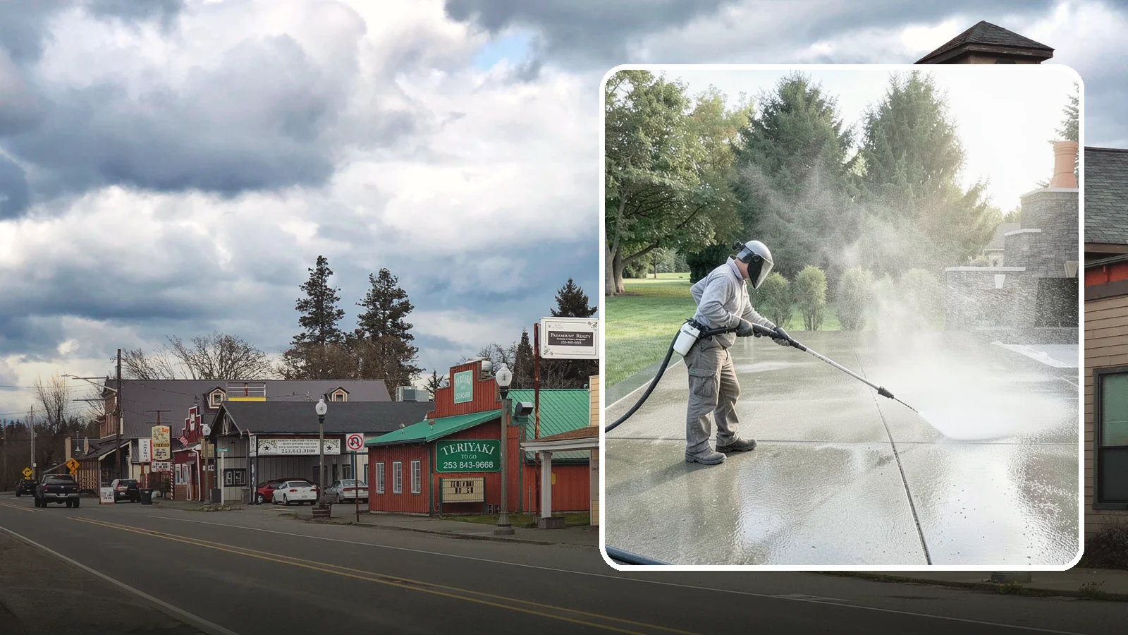 Concrete Sealing in Roy, Pierce County, WA - Penetrating and topical sealers applied to clean concrete flatwork to shield Washington driveways and patios from persistent...
