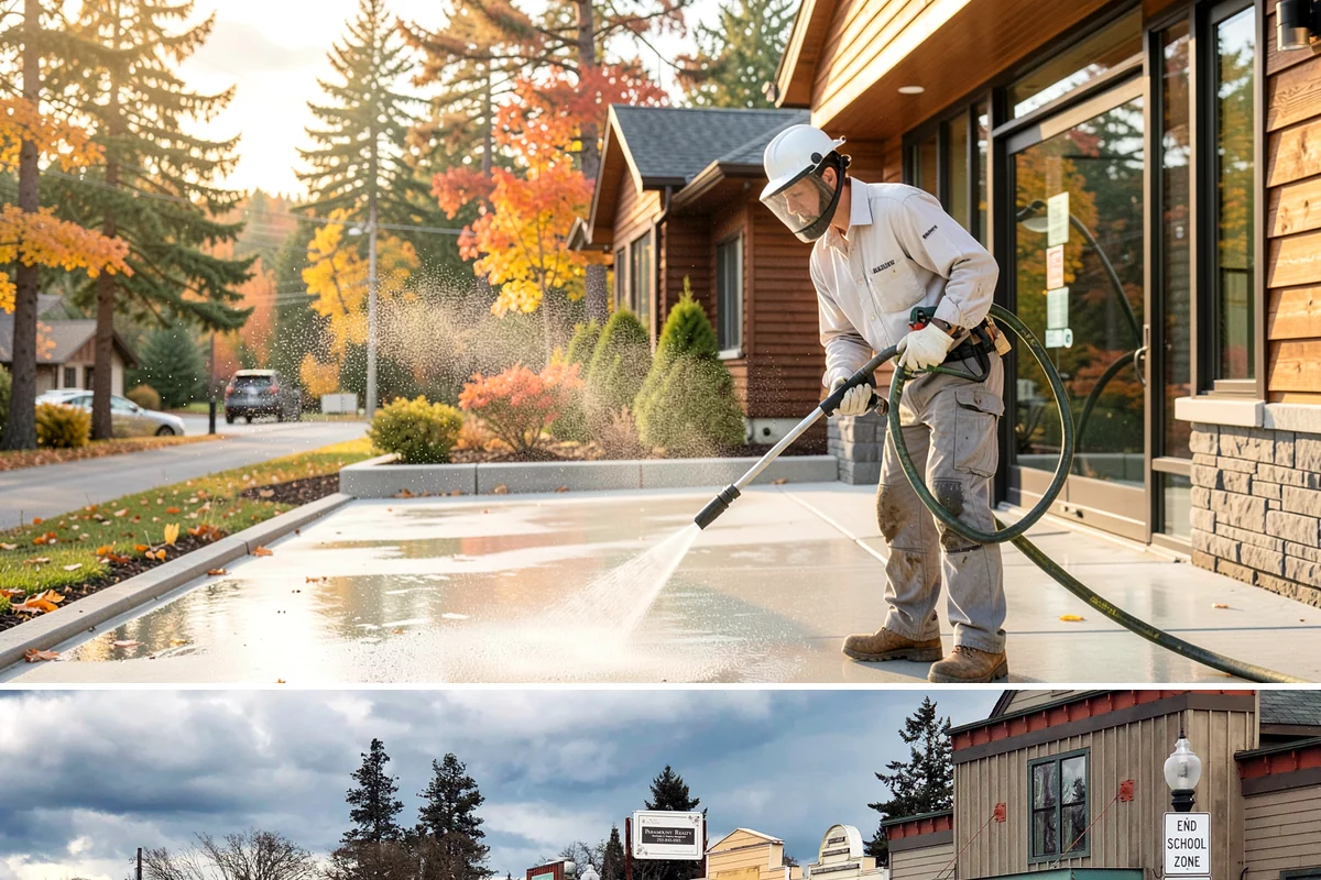 Concrete Sealing in Roy, Pierce County, WA - Plan concrete sealing for a warm, rain-free window from late June through September when the slab can fully dry and cure.