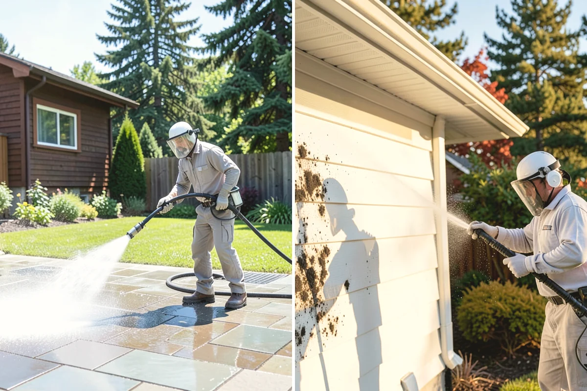 Concrete Sealing in Ruston, Pierce County, WA - Deep clean the concrete and remove any existing failing sealer or contaminants