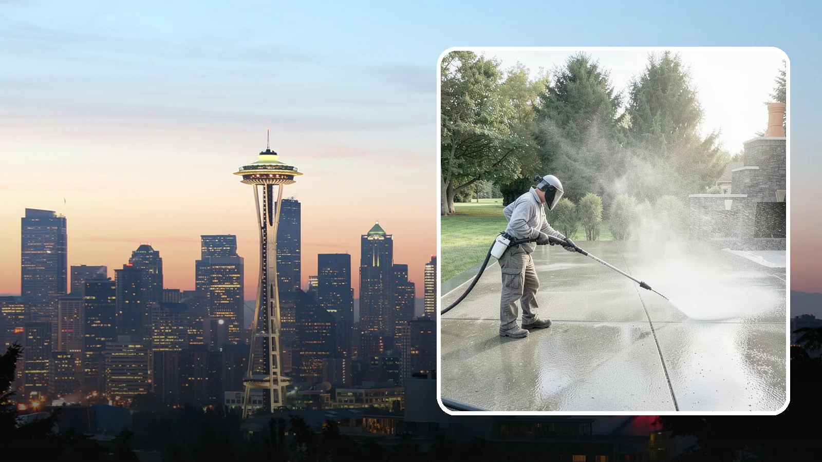 Concrete Sealing in Seattle, King County, WA - Penetrating and topical sealers applied to clean concrete flatwork to shield Washington driveways and patios from persistent...