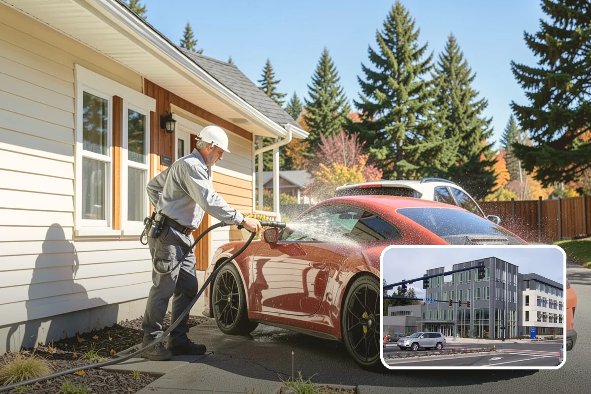 Concrete Sealing in Shoreline, King County, WA - Blocks rain and groundwater from wicking into porous concrete