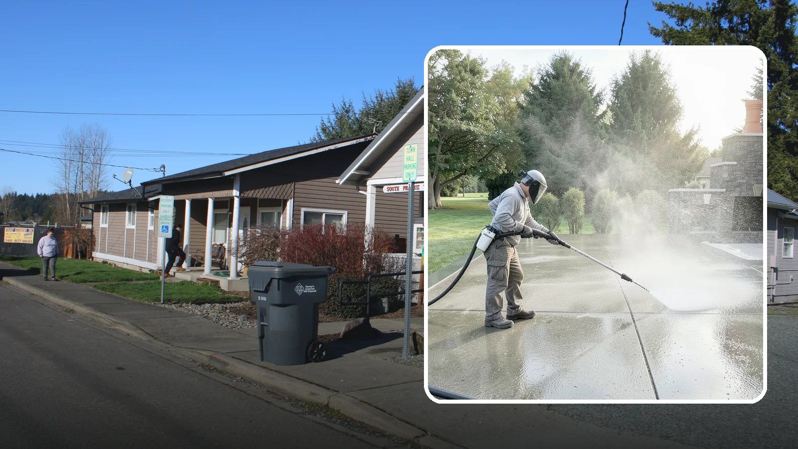 Concrete Sealing in South Prairie, Pierce County, WA - Penetrating and topical sealers applied to clean concrete flatwork to shield Washington driveways and patios from persistent...