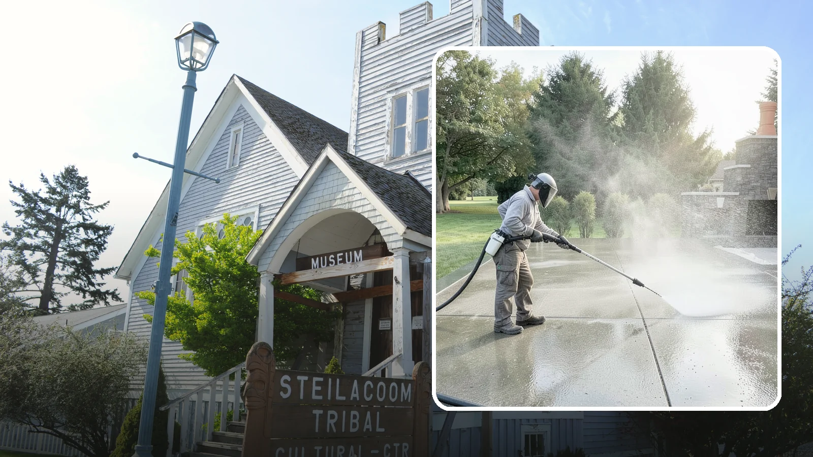 Concrete Sealing in Steilacoom, Pierce County, WA - Penetrating and topical sealers applied to clean concrete flatwork to shield Washington driveways and patios from persistent...