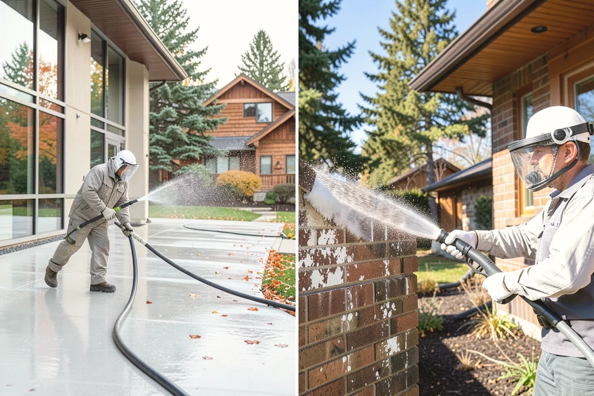 Concrete Sealing in Steilacoom, Pierce County, WA - Deep clean the concrete and remove any existing failing sealer or contaminants