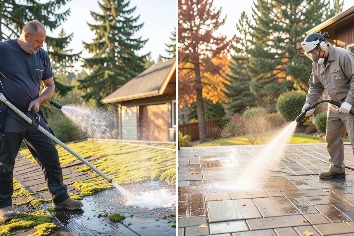 Concrete Sealing in Sumner, Pierce County, WA - Deep clean the concrete and remove any existing failing sealer or contaminants