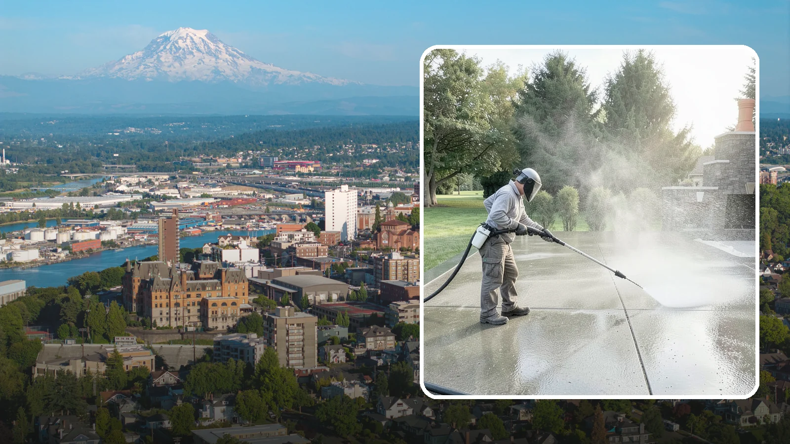 Concrete Sealing in Tacoma, Pierce County, WA - Penetrating and topical sealers applied to clean concrete flatwork to shield Washington driveways and patios from persistent...