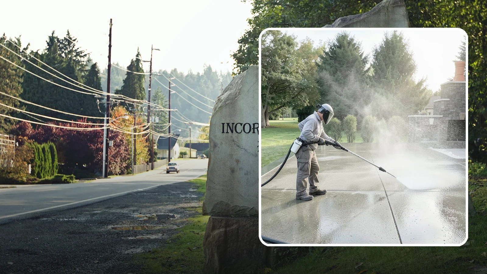 Concrete Sealing in Wilkeson, Pierce County, WA - Penetrating and topical sealers applied to clean concrete flatwork to shield Washington driveways and patios from persistent...