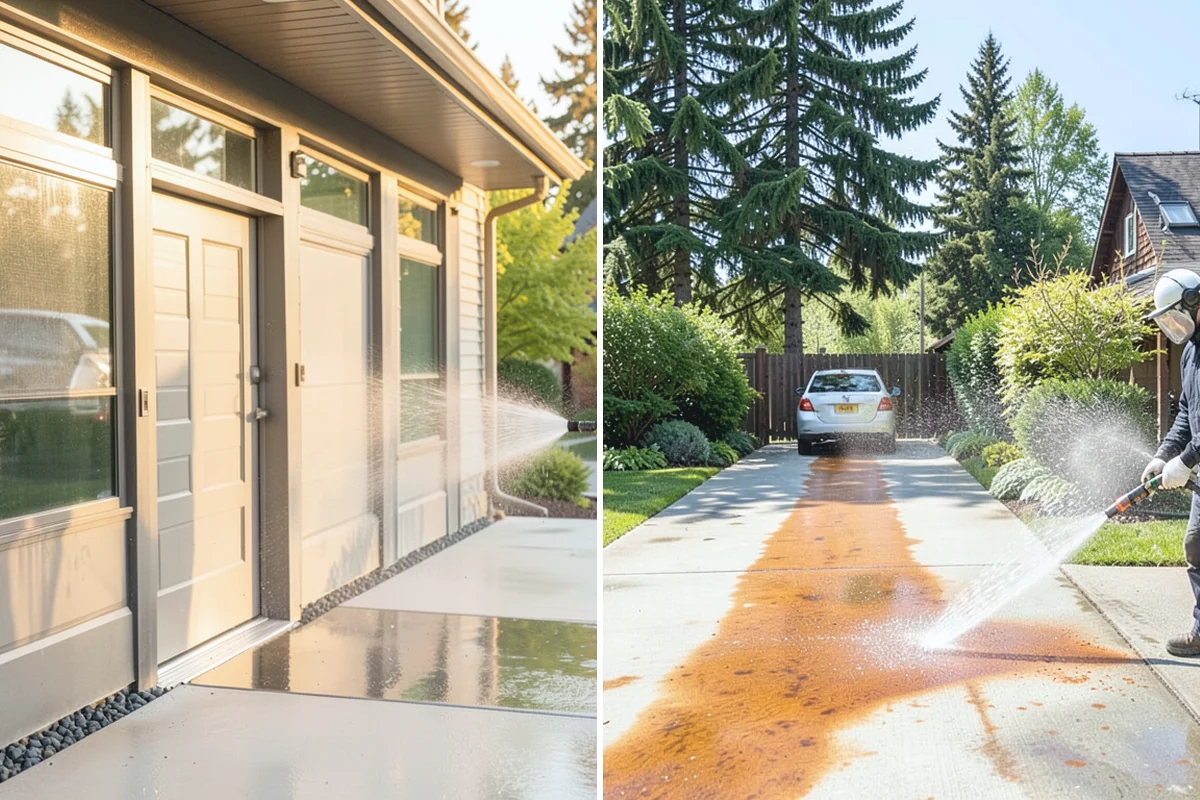 Concrete Sealing in Wilkeson, Pierce County, WA - Deep clean the concrete and remove any existing failing sealer or contaminants