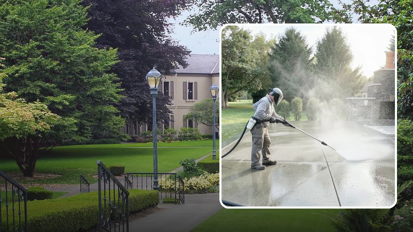 Concrete Sealing in Woodinville, King County, WA - Penetrating and topical sealers applied to clean concrete flatwork to shield Washington driveways and patios from persistent...