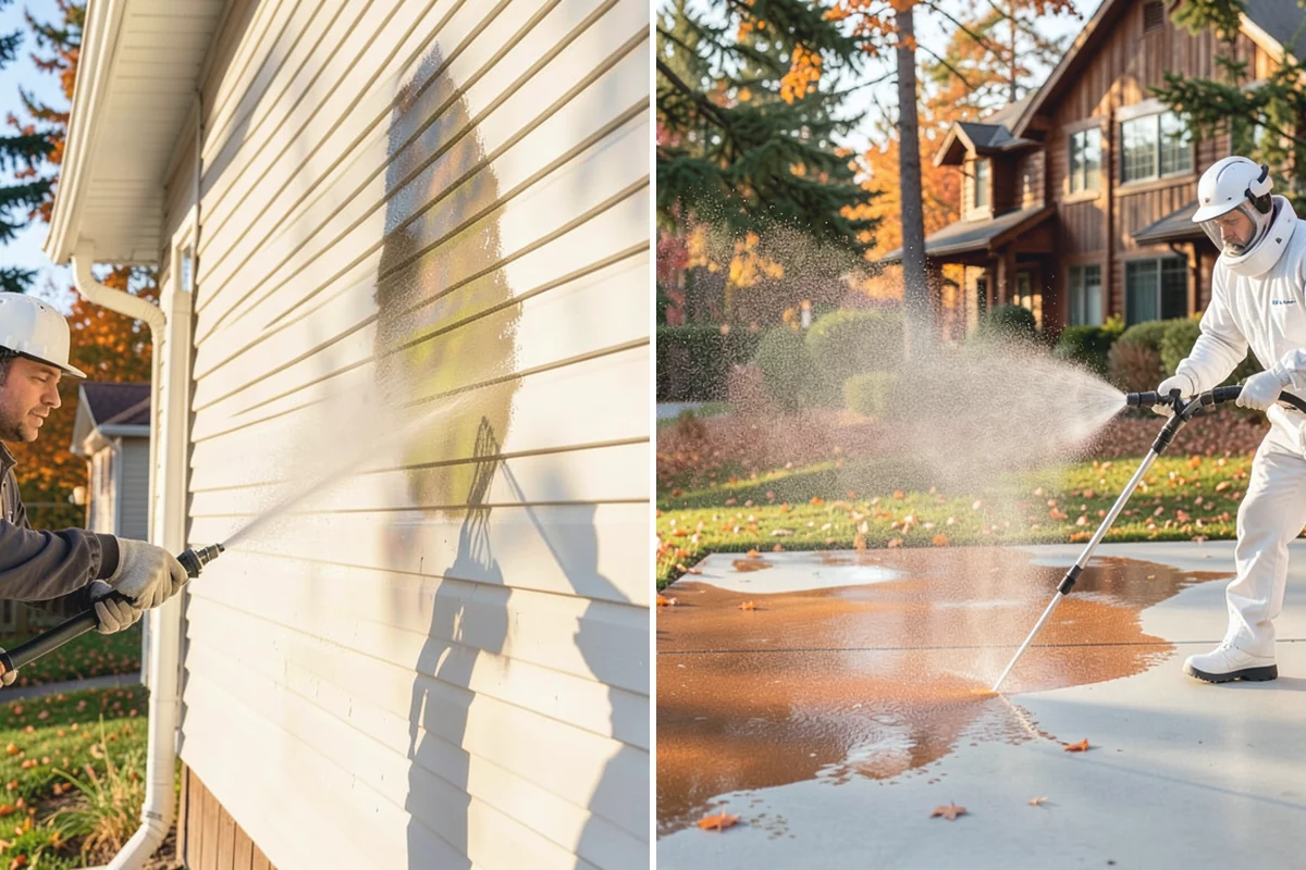 Concrete Sealing in Woodinville, King County, WA - Deep clean the concrete and remove any existing failing sealer or contaminants