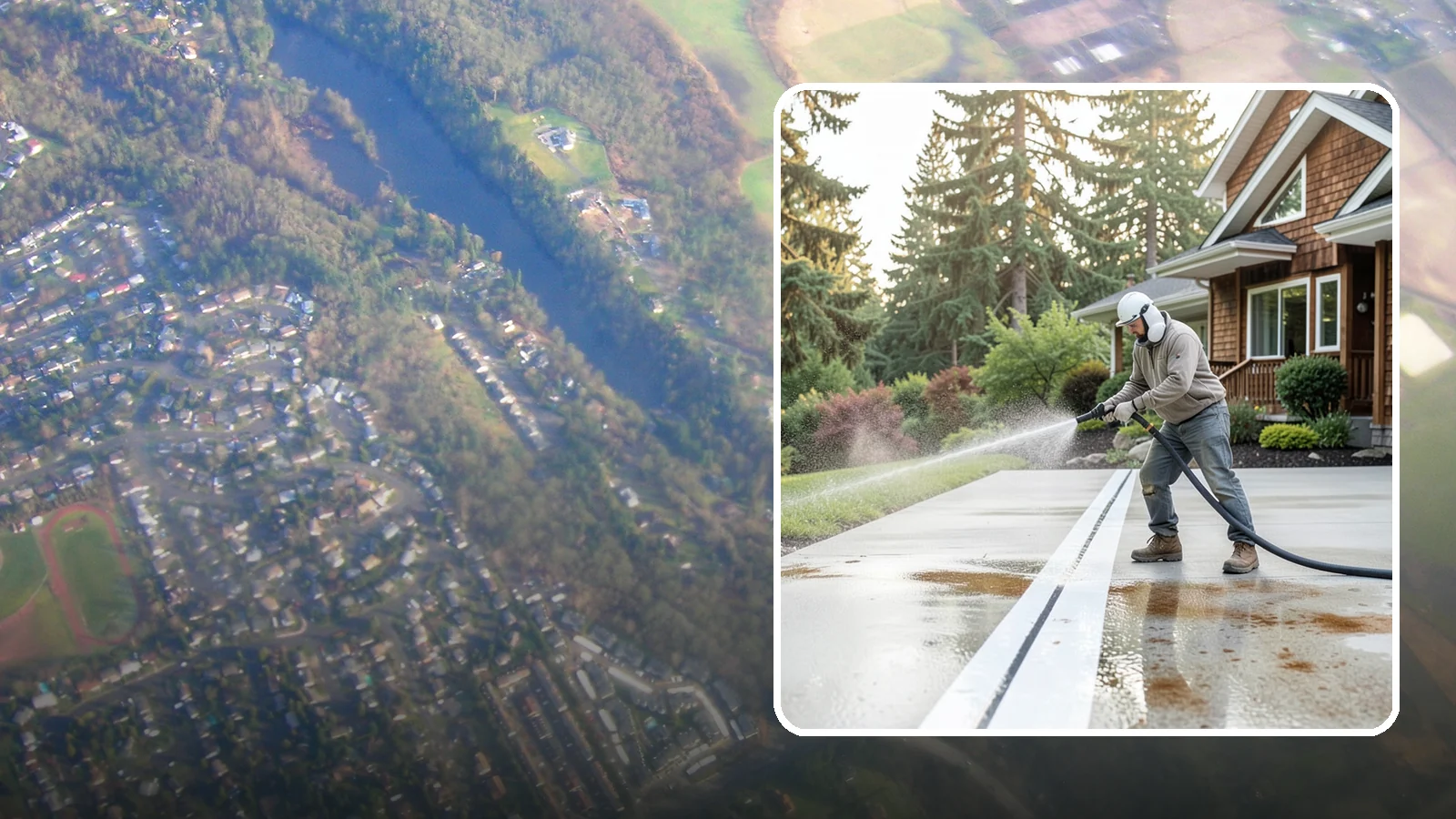 Concrete Stain Removal in Algona, King County, WA - Target and lift oil, rust, and tannin stains from concrete using surface-specific treatments rather than blunt pressure alone.