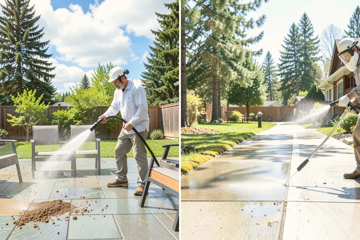 Concrete Stain Removal in Algona, King County, WA - Inspect and classify each stain by origin and depth