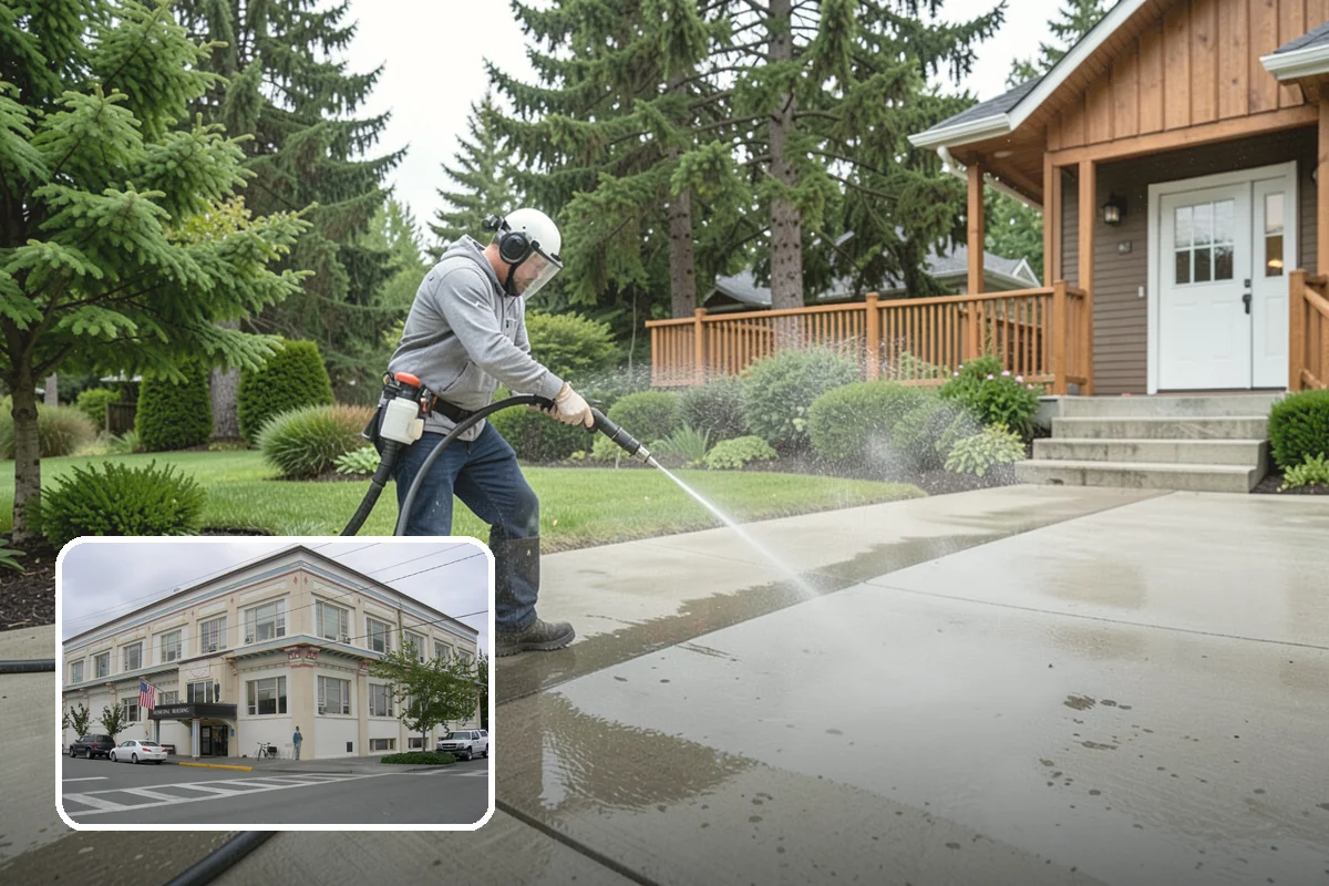 Concrete Stain Removal in Anacortes, Skagit County, WA - Matches the treatment to the specific stain for a genuine removal