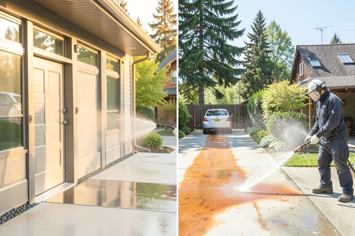 Concrete Stain Removal in Anacortes, Skagit County, WA - Inspect and classify each stain by origin and depth