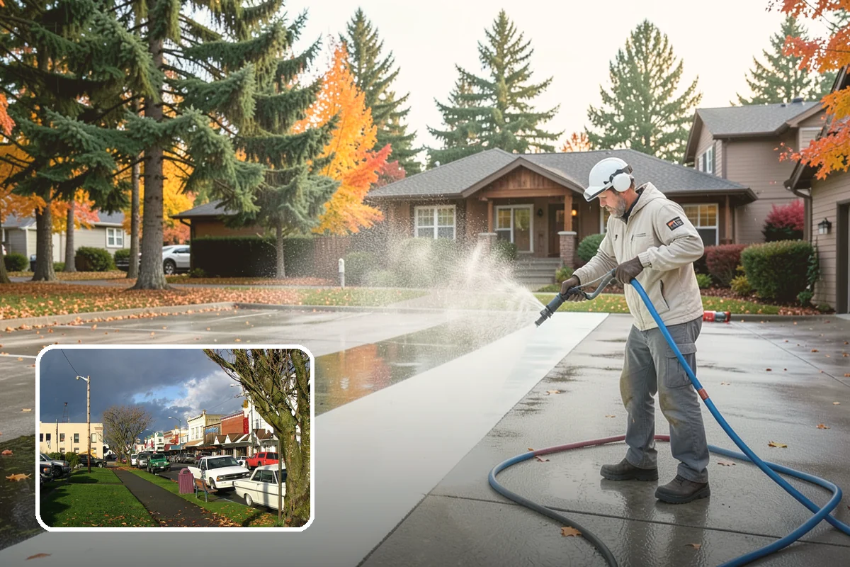 Concrete Stain Removal in Arlington, Snohomish County, WA - Matches the treatment to the specific stain for a genuine removal