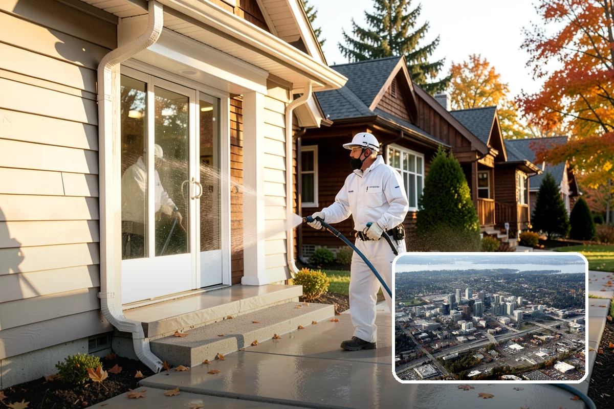 Concrete Stain Removal in Bellevue, King County, WA - Matches the treatment to the specific stain for a genuine removal