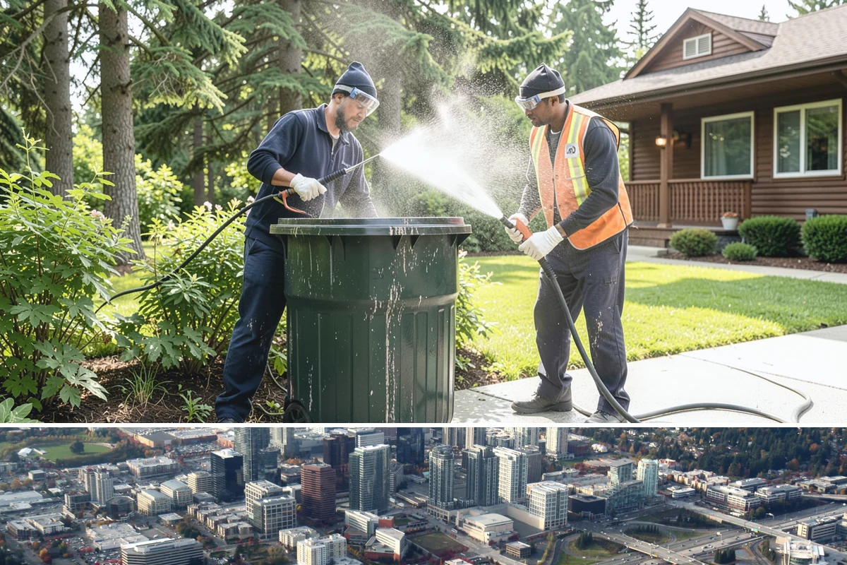 Concrete Stain Removal in Bellevue, King County, WA - Warmer, drier days speed the chemical reactions used on stains, so scheduling between May and September delivers the strongest...