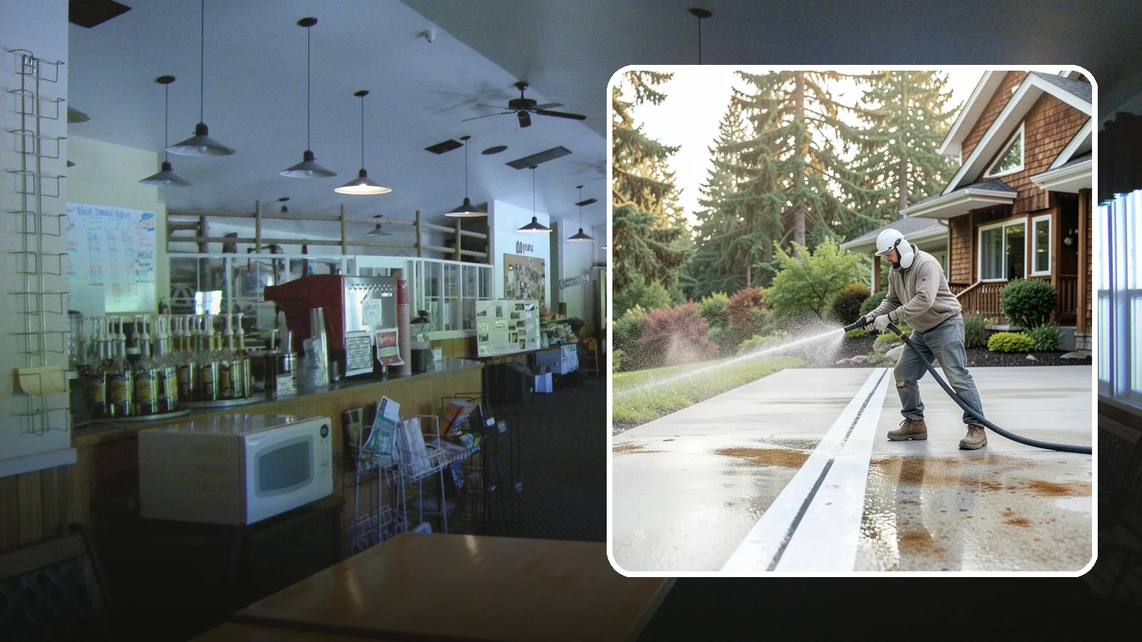 Concrete Stain Removal in Black Diamond, King County, WA - Target and lift oil, rust, and tannin stains from concrete using surface-specific treatments rather than blunt pressure alone.