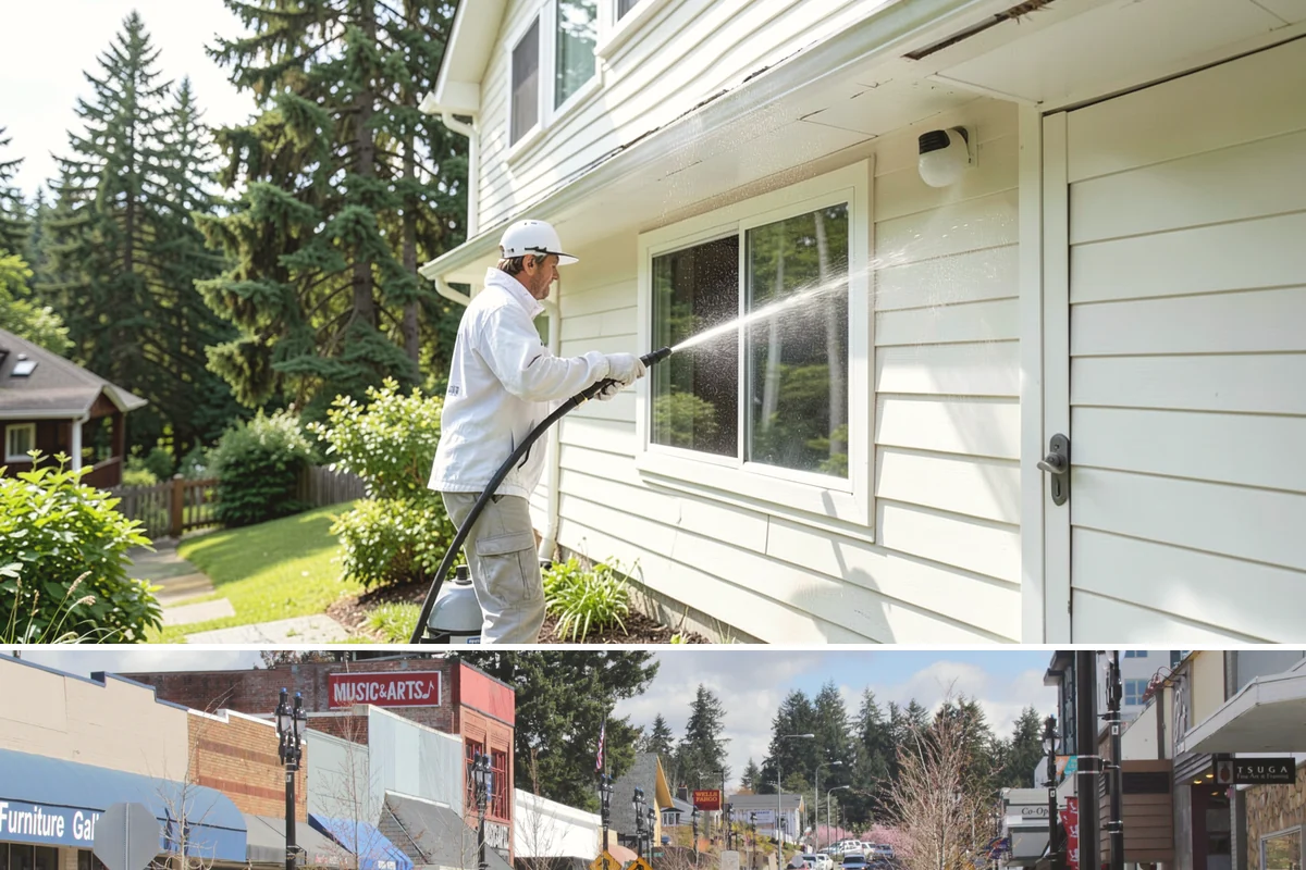 Concrete Stain Removal in Bothell, King County, WA - Warmer, drier days speed the chemical reactions used on stains, so scheduling between May and September delivers the strongest...