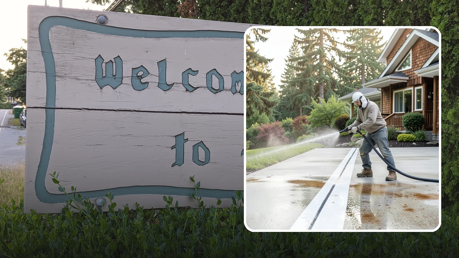 Concrete Stain Removal in Brier, Snohomish County, WA - Target and lift oil, rust, and tannin stains from concrete using surface-specific treatments rather than blunt pressure alone.