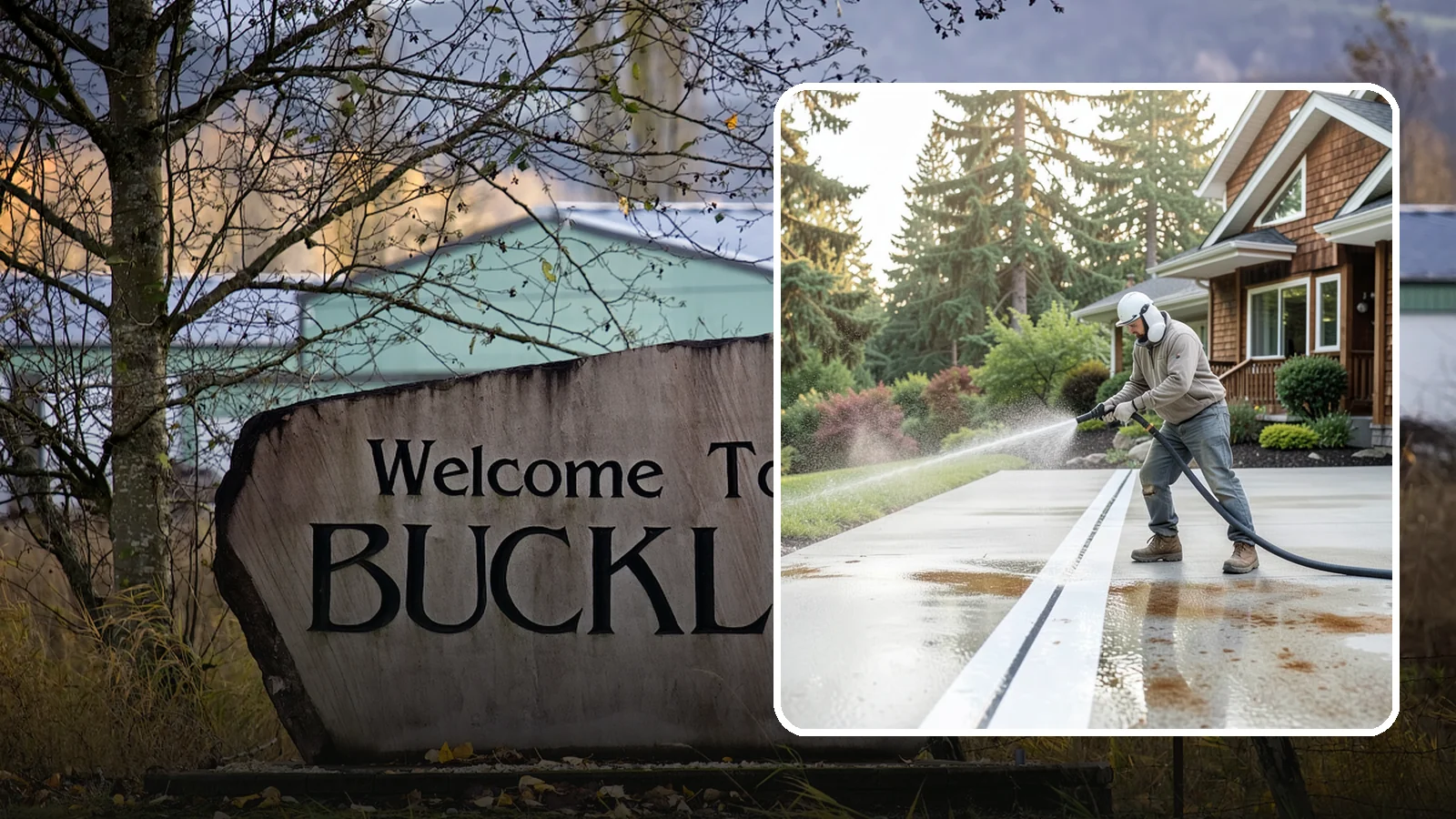 Concrete Stain Removal in Buckley, Pierce County, WA - Target and lift oil, rust, and tannin stains from concrete using surface-specific treatments rather than blunt pressure alone.