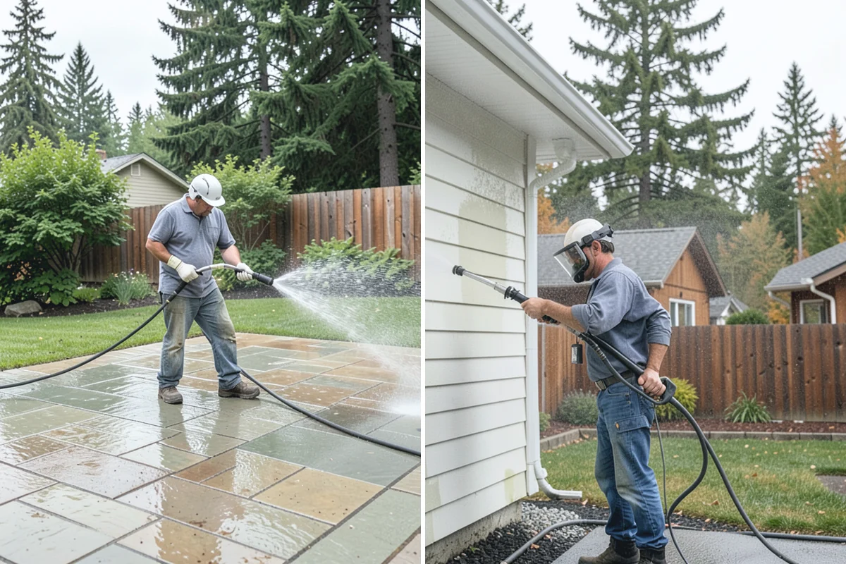 Concrete Stain Removal in Buckley, Pierce County, WA - Inspect and classify each stain by origin and depth