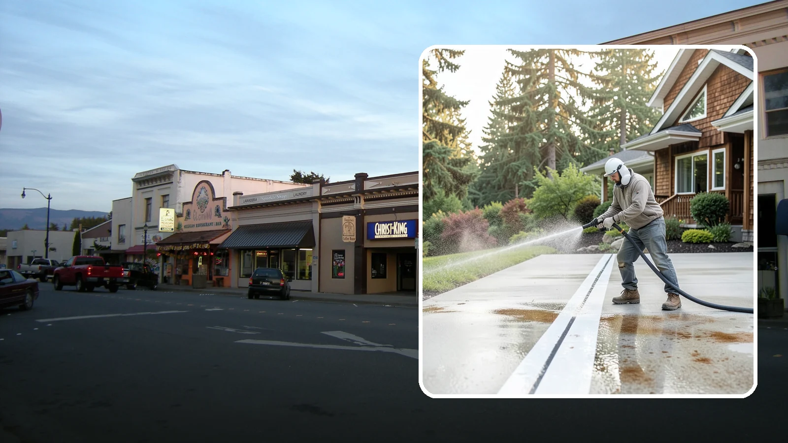 Concrete Stain Removal in Burlington, Skagit County, WA - Target and lift oil, rust, and tannin stains from concrete using surface-specific treatments rather than blunt pressure alone.