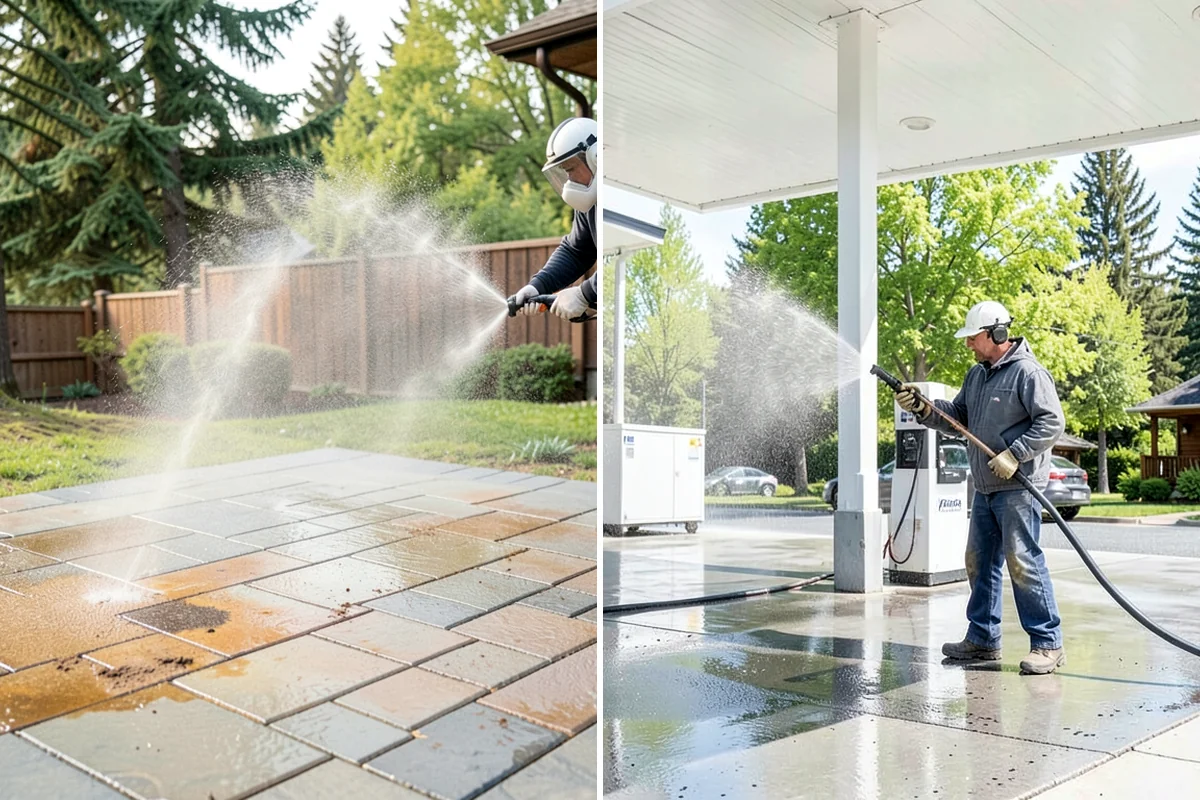 Concrete Stain Removal in Clyde Hill, King County, WA - Inspect and classify each stain by origin and depth