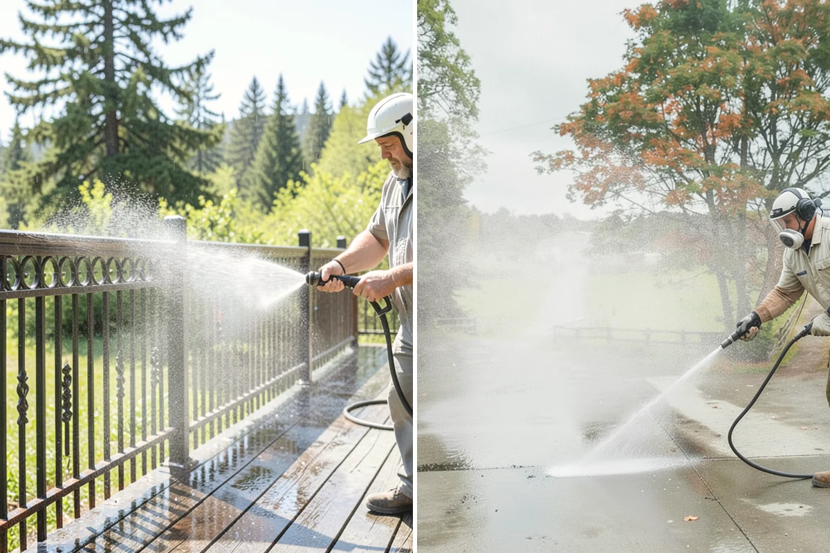 Concrete Stain Removal in Covington, King County, WA - Inspect and classify each stain by origin and depth