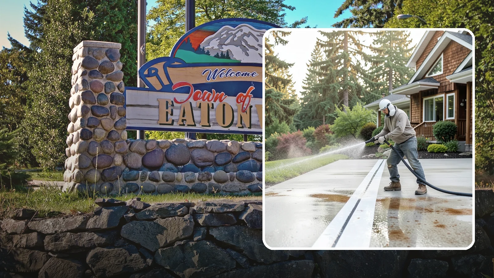 Concrete Stain Removal in Eatonville, Pierce County, WA - Target and lift oil, rust, and tannin stains from concrete using surface-specific treatments rather than blunt pressure alone.