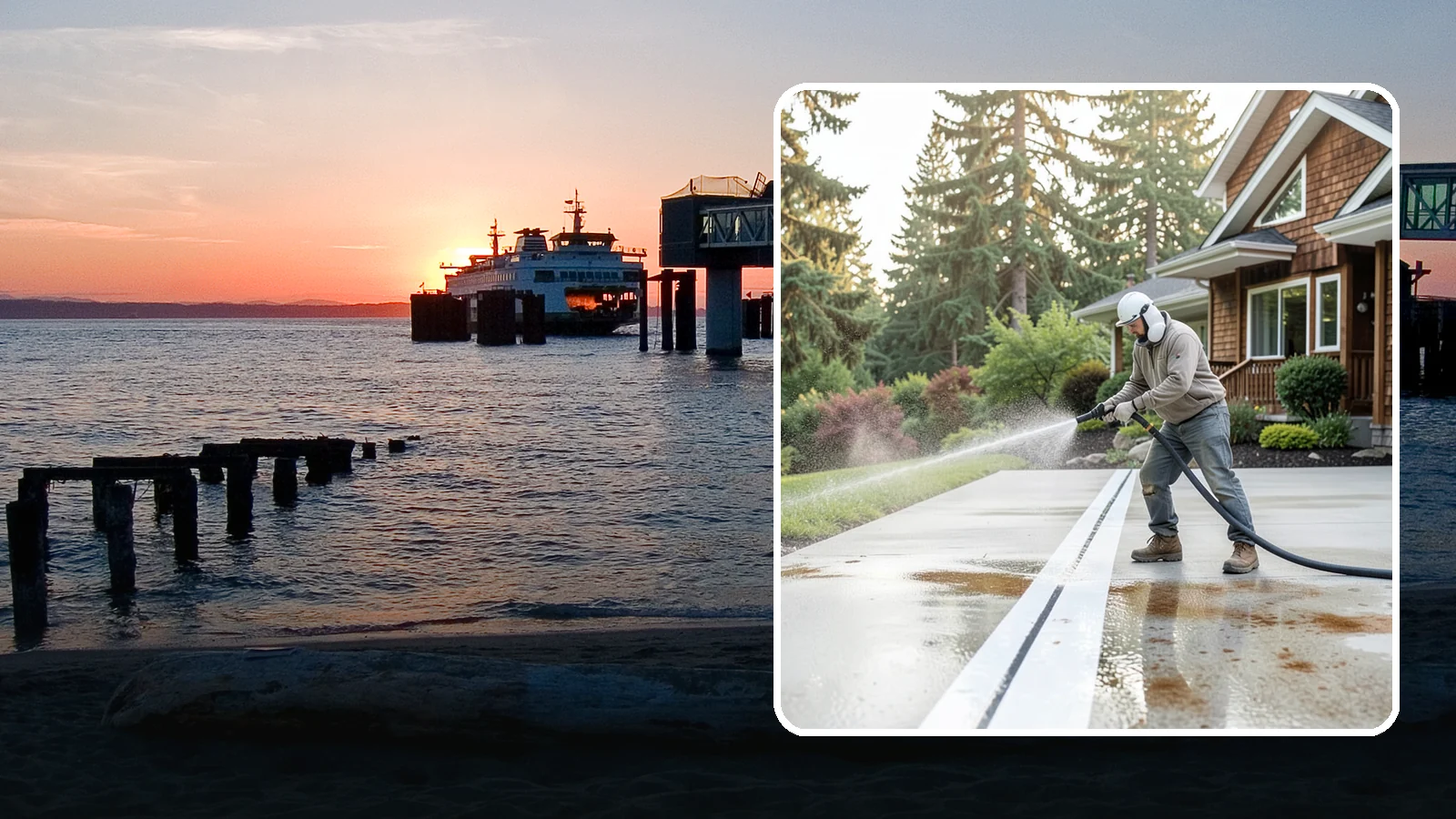 Concrete Stain Removal in Edmonds, Snohomish County, WA - Target and lift oil, rust, and tannin stains from concrete using surface-specific treatments rather than blunt pressure alone.