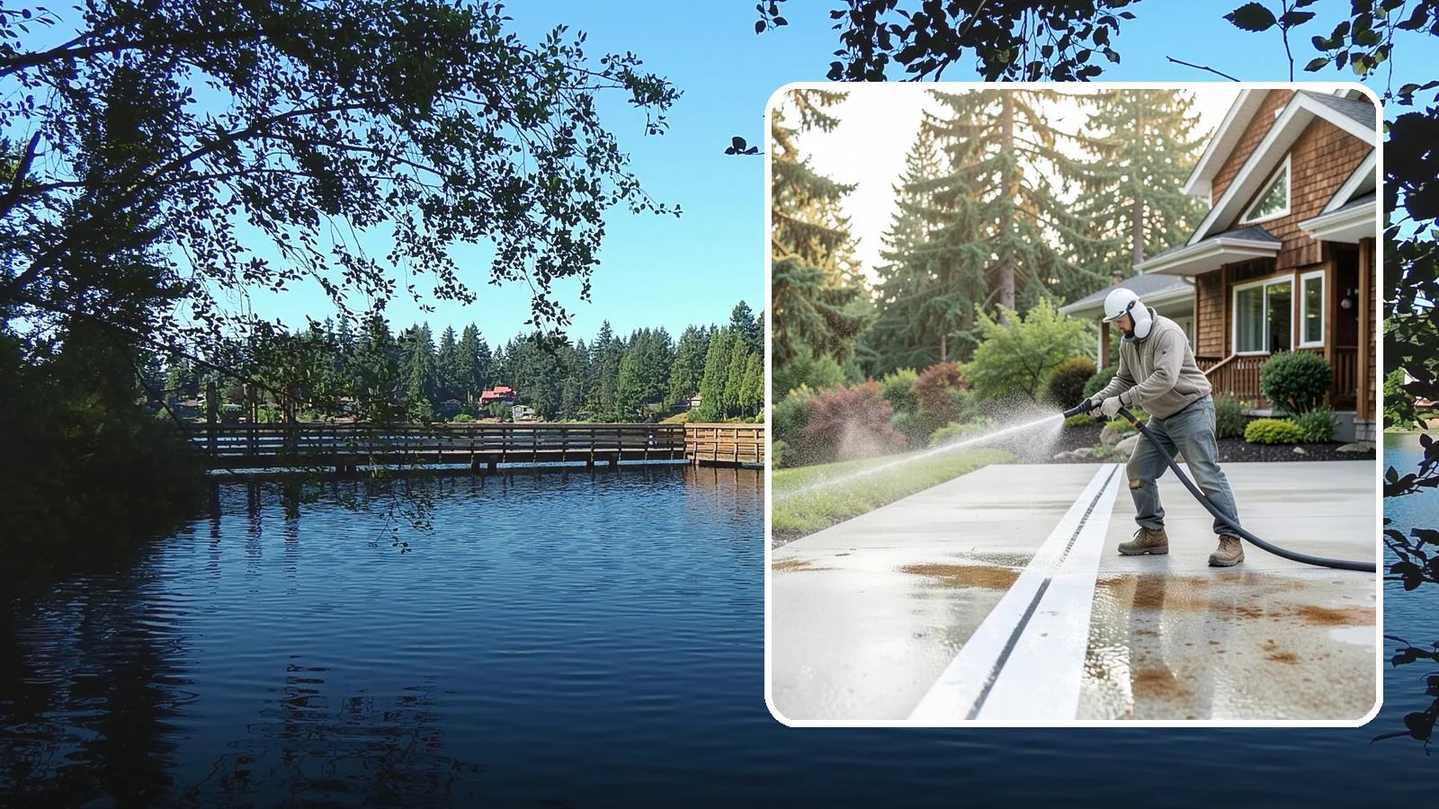 Concrete Stain Removal in Federal Way, King County, WA - Target and lift oil, rust, and tannin stains from concrete using surface-specific treatments rather than blunt pressure alone.
