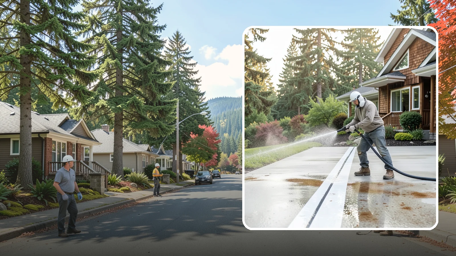 Concrete Stain Removal in Hunts Point, King County, WA - Target and lift oil, rust, and tannin stains from concrete using surface-specific treatments rather than blunt pressure alone.