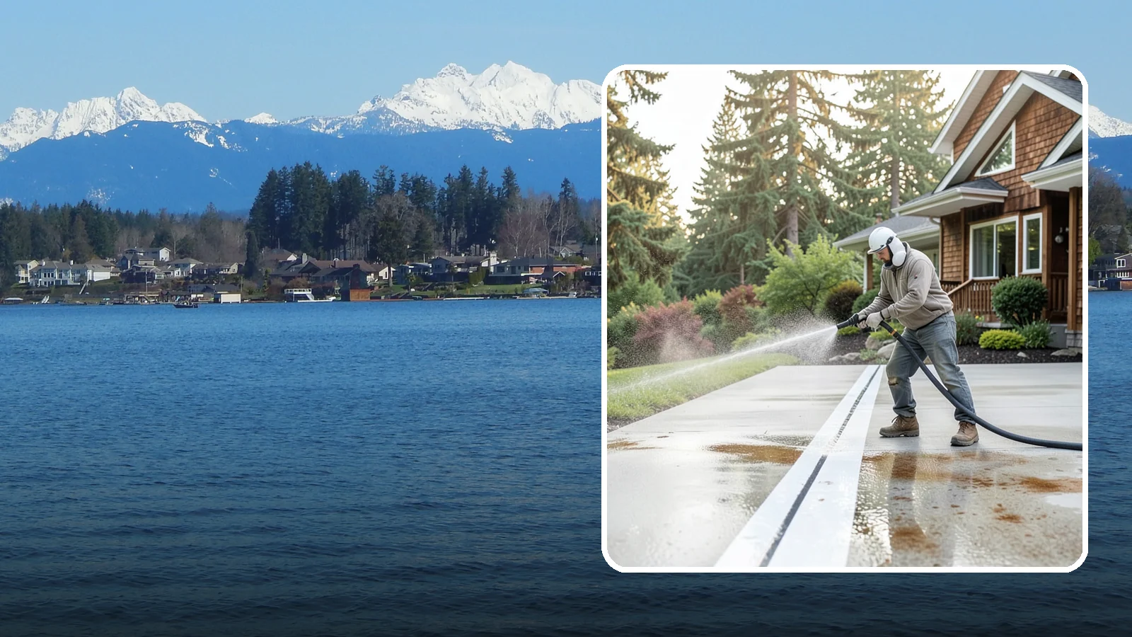 Concrete Stain Removal in Lake Stevens, Snohomish County, WA - Target and lift oil, rust, and tannin stains from concrete using surface-specific treatments rather than blunt pressure alone.