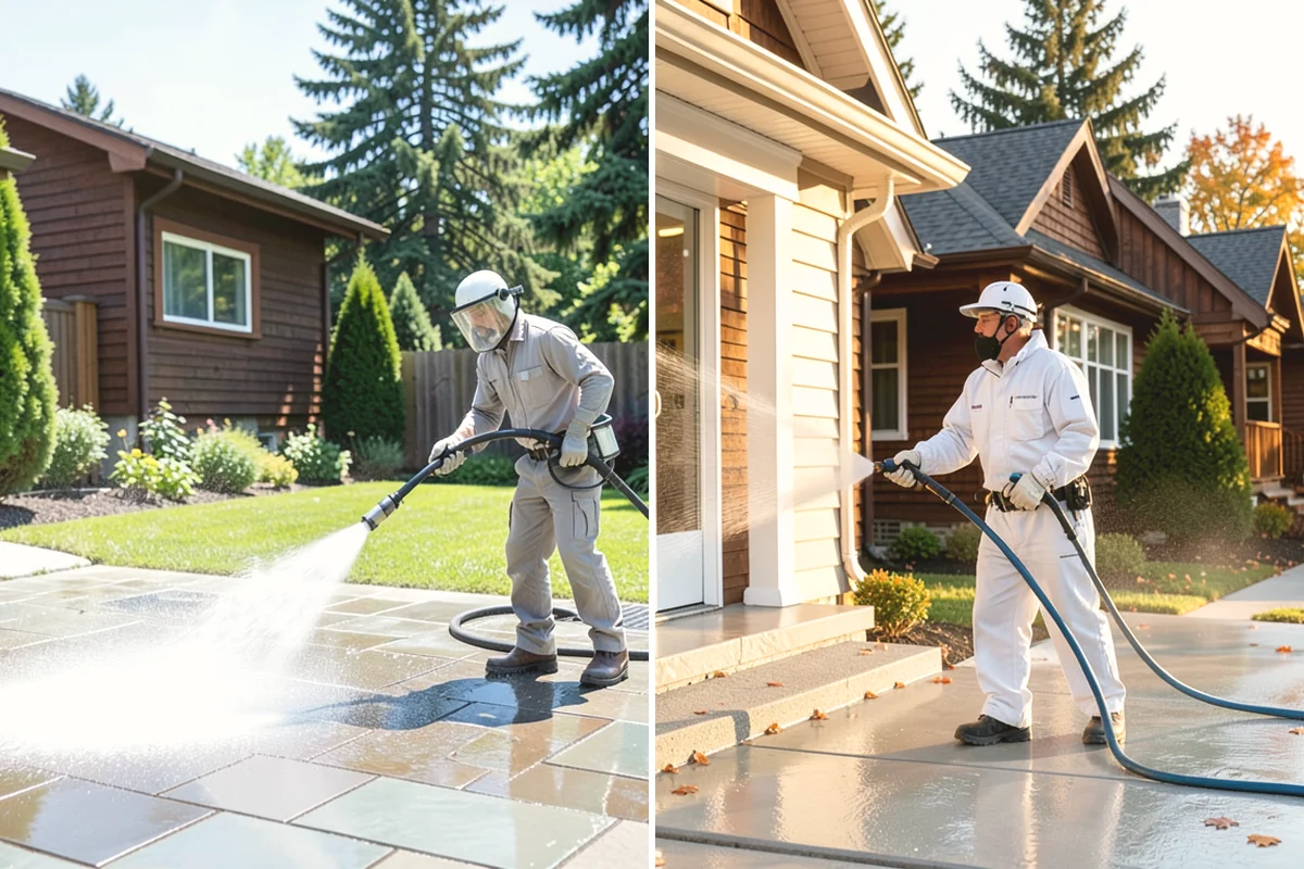 Concrete Stain Removal in Lake Stevens, Snohomish County, WA - Inspect and classify each stain by origin and depth