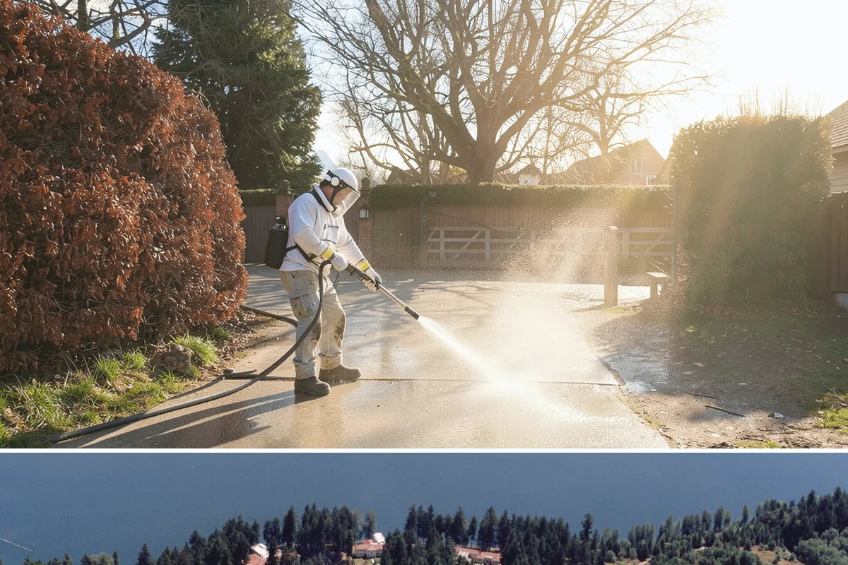 Concrete Stain Removal in Lakewood, Pierce County, WA - Warmer, drier days speed the chemical reactions used on stains, so scheduling between May and September delivers the strongest...