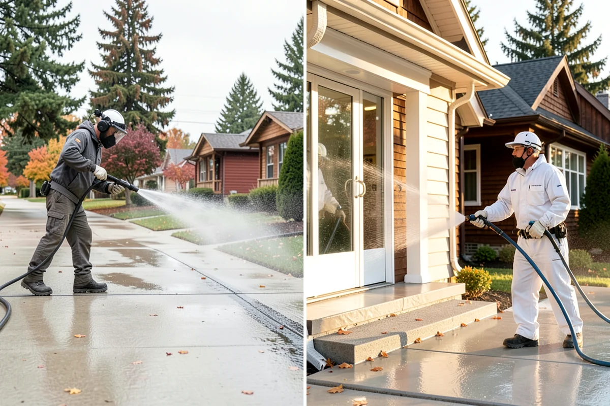 Concrete Stain Removal in Lyman, Skagit County, WA - Inspect and classify each stain by origin and depth