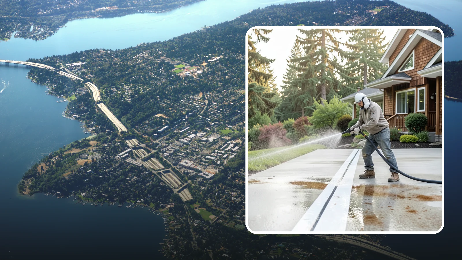 Concrete Stain Removal in Mercer Island, King County, WA - Target and lift oil, rust, and tannin stains from concrete using surface-specific treatments rather than blunt pressure alone.
