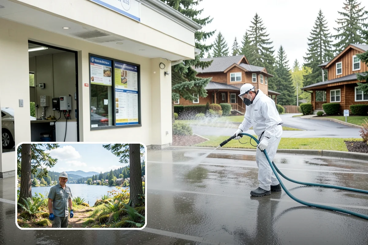 Concrete Stain Removal in Milton, King County, WA - Matches the treatment to the specific stain for a genuine removal